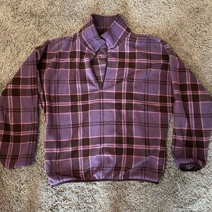 Tna Plaid Fleece Pullover
